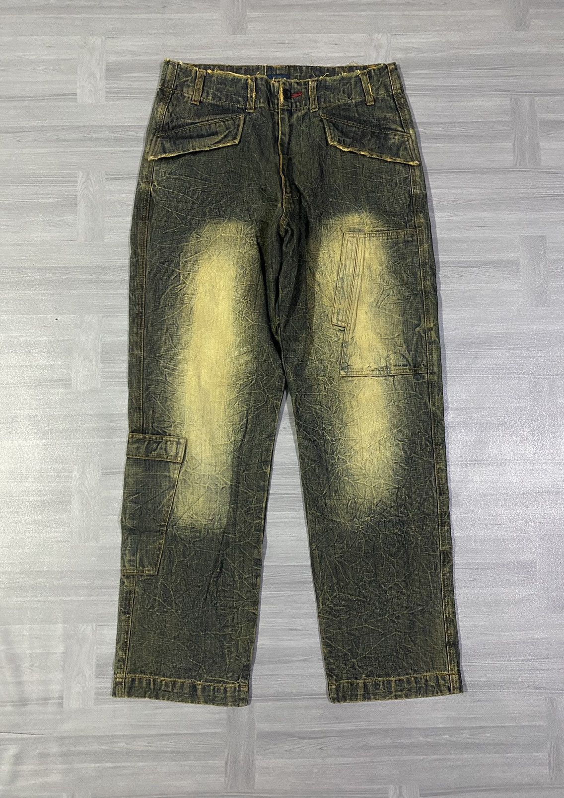 Woolrich Woolen Mills Vintage 90’s WOOLRICH Mudmax Claw Mark Baggy Denim Size US 35 - 1 Thumbnail
