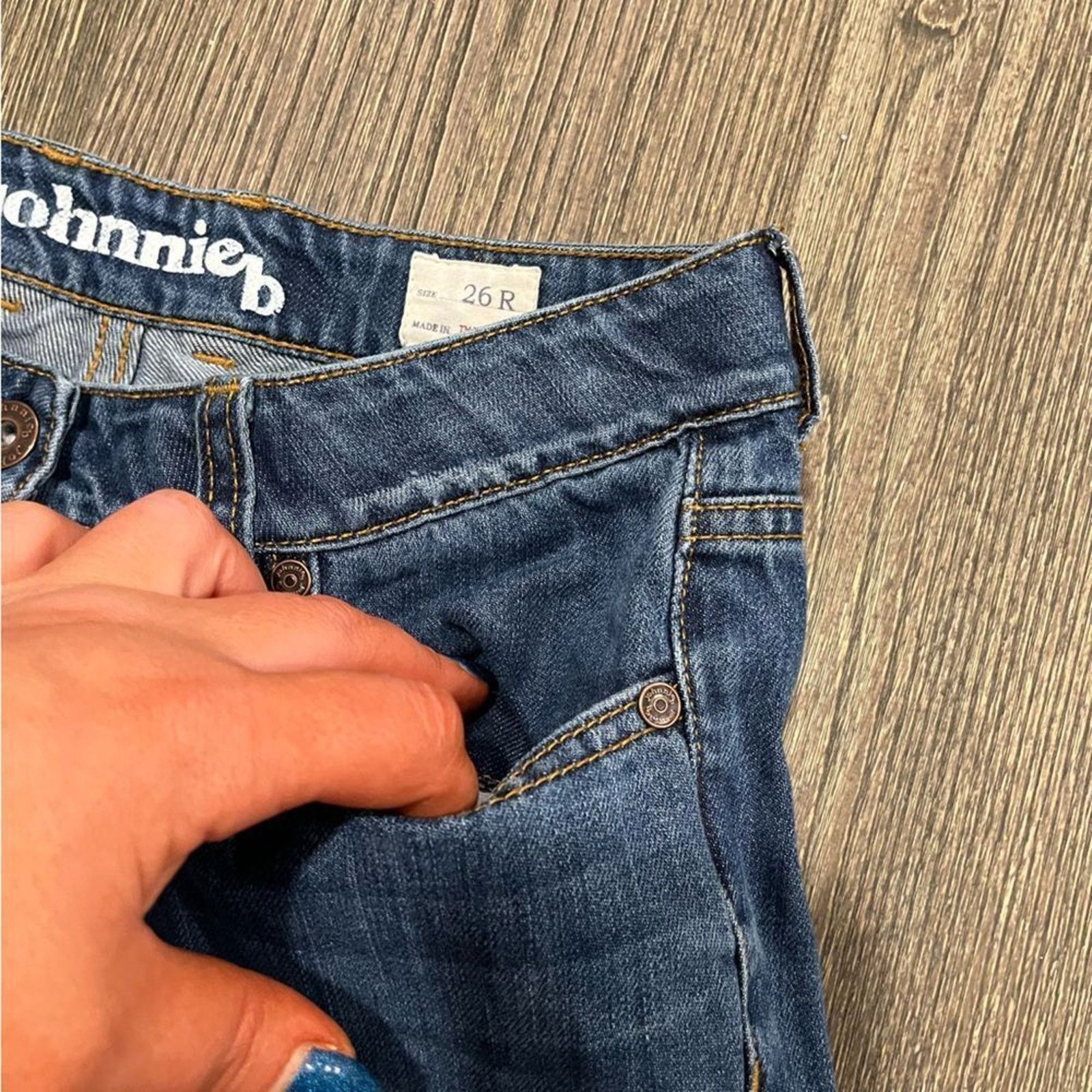 & Other Stories Johnnie B Women's Straight Jean Mid-Rise Denim Blue Size 26R Size 26" / US 2 / IT 38 - 5 Thumbnail