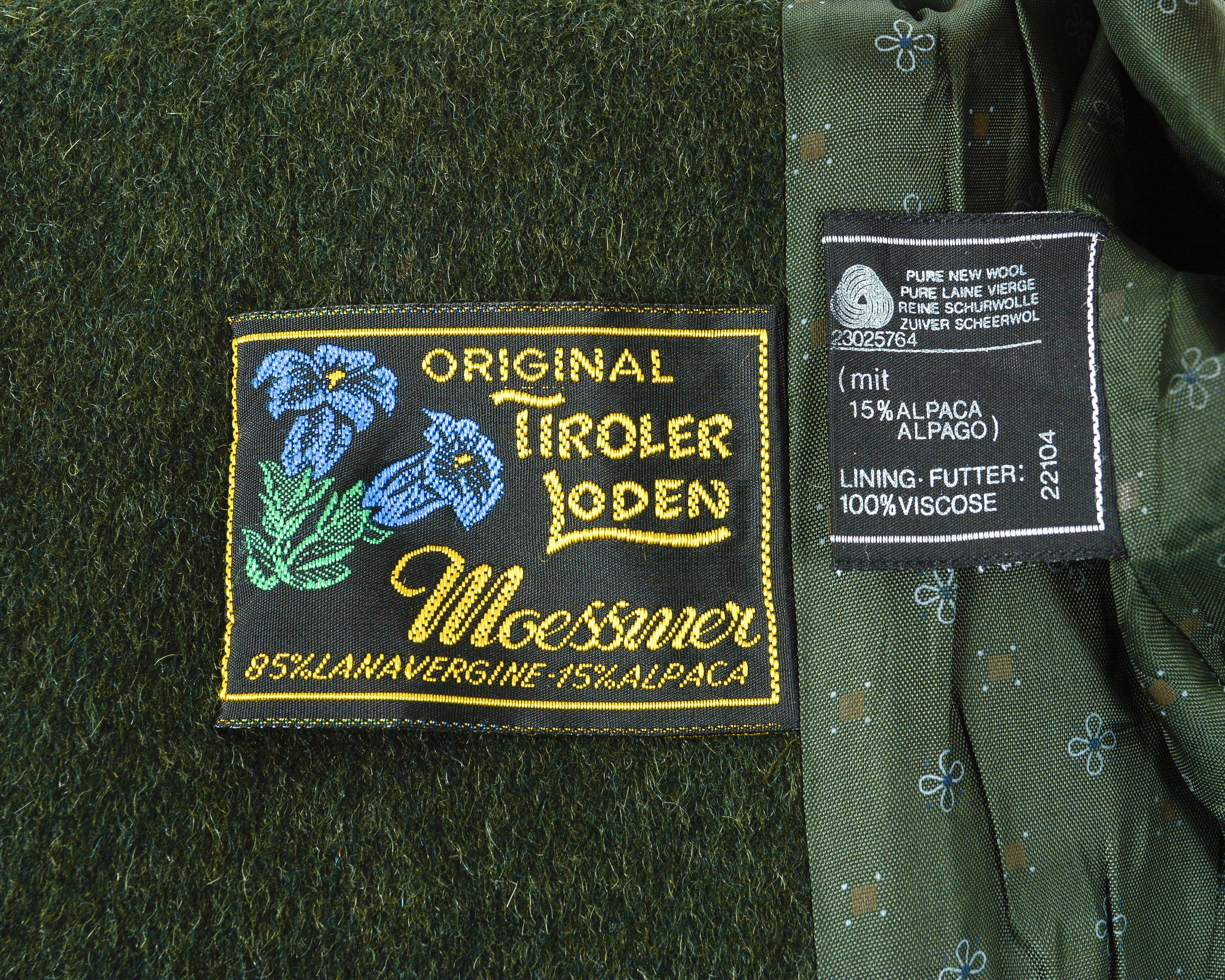 C&A × Vintage TIROLER LODEN Sixth Sense Wool Over Coat Trachten Jacket Size M / US 6-8 / IT 42-44 - 9 Thumbnail