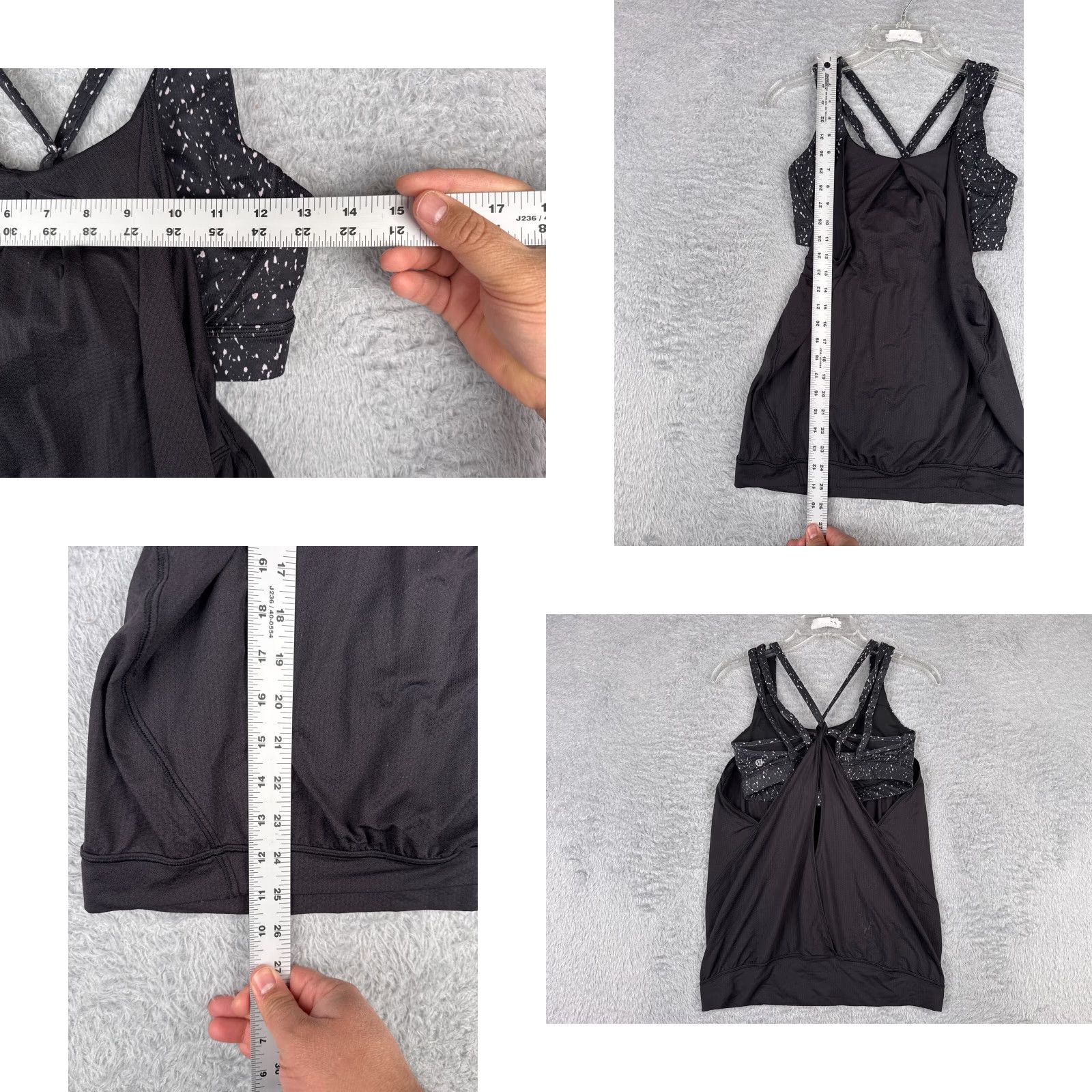 Lululemon Lululemon Shirt Women 8 Black Nouveau Limits Tank Built In Bra Luxtreme W1NBBS Tank Sleeveless Racerback Casual Womens Sports Shirt Black 8 Size M / US 6-8 / IT 42-44 - 8 Thumbnail