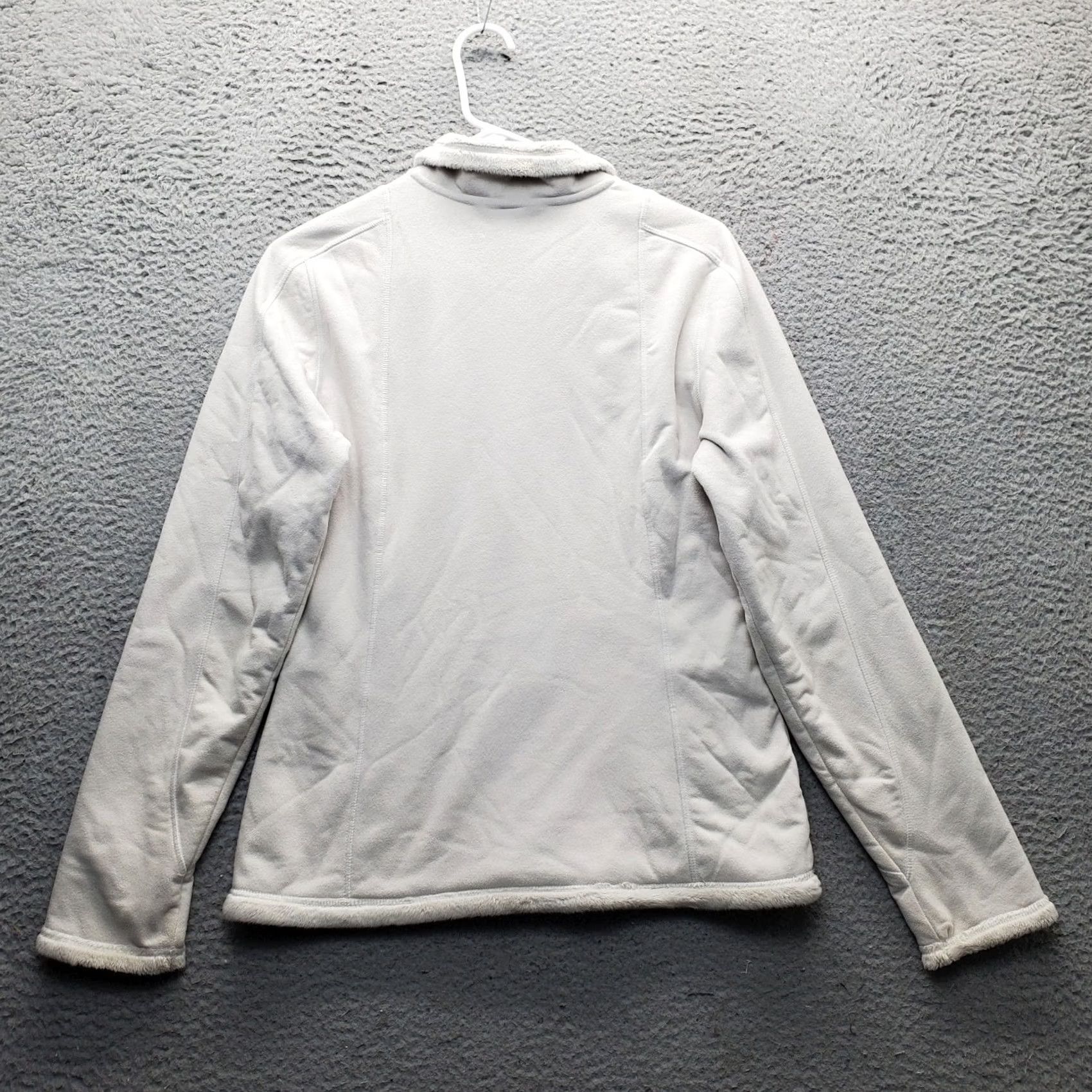 The North Face The North Face Sherpa Fleece Jacket Women M Tan Embroidery Logo Mock Neck Zip Up Size M / US 6-8 / IT 42-44 - 2 Thumbnail