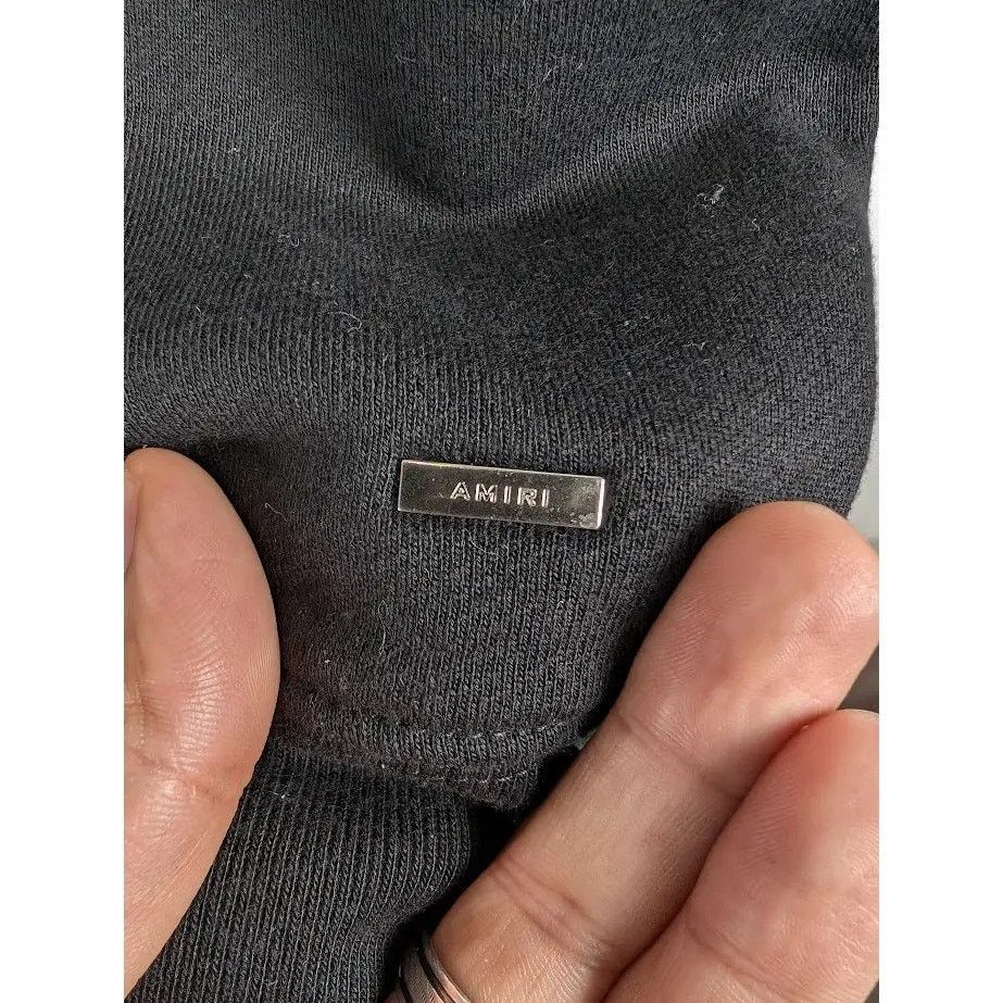 Amiri o1rshd1 Amiri x Zig Zag Hoodie in Black Size US S / EU 44-46 / 1 - 17 Thumbnail