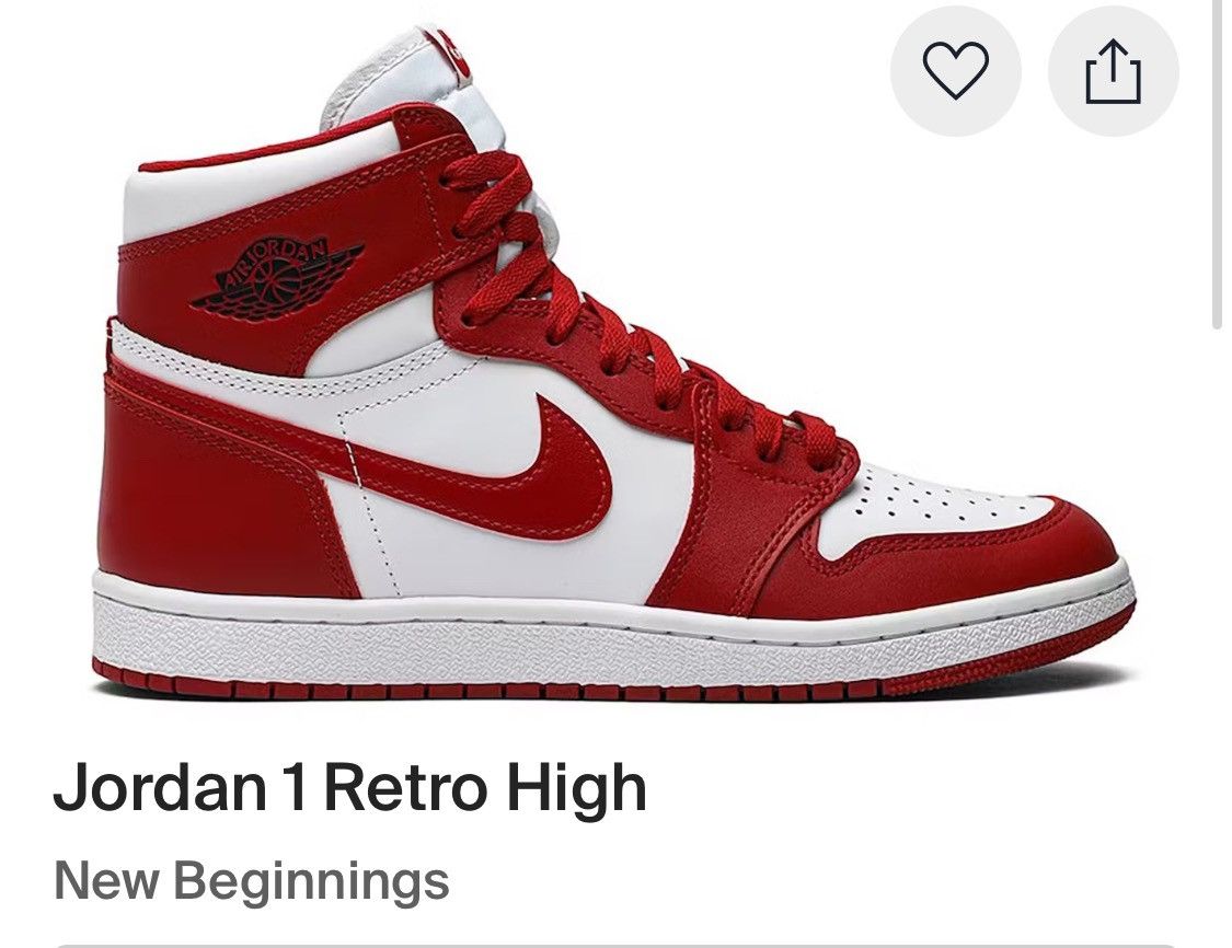 Vintage New Beginnings AJ1 Hi size 44 Size US 10 / EU 43 - 5 Thumbnail
