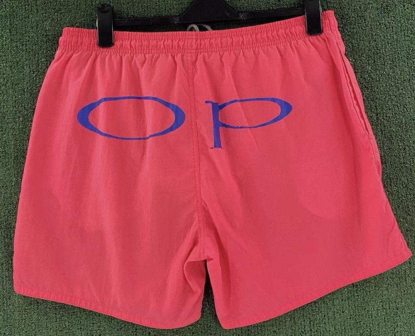 Ocean Pacific 90’s Ocean Pacific OP Lined Neon Pink Swim Trunks Large Size US 36 / EU 52 - 1 Preview
