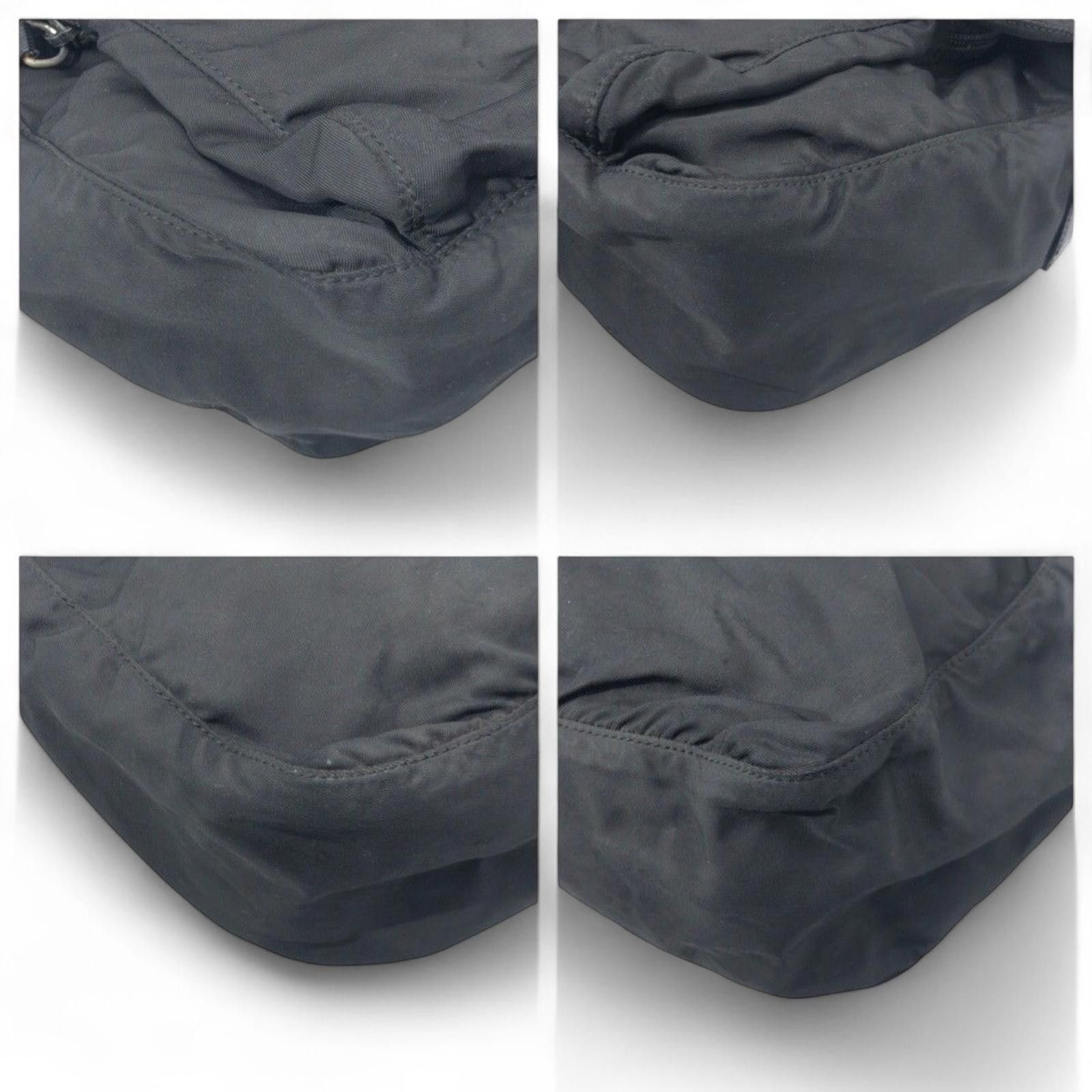Prada Prada - Black Nylon Shoulder Bag Buckle Detail Size ONE SIZE - 5 Thumbnail