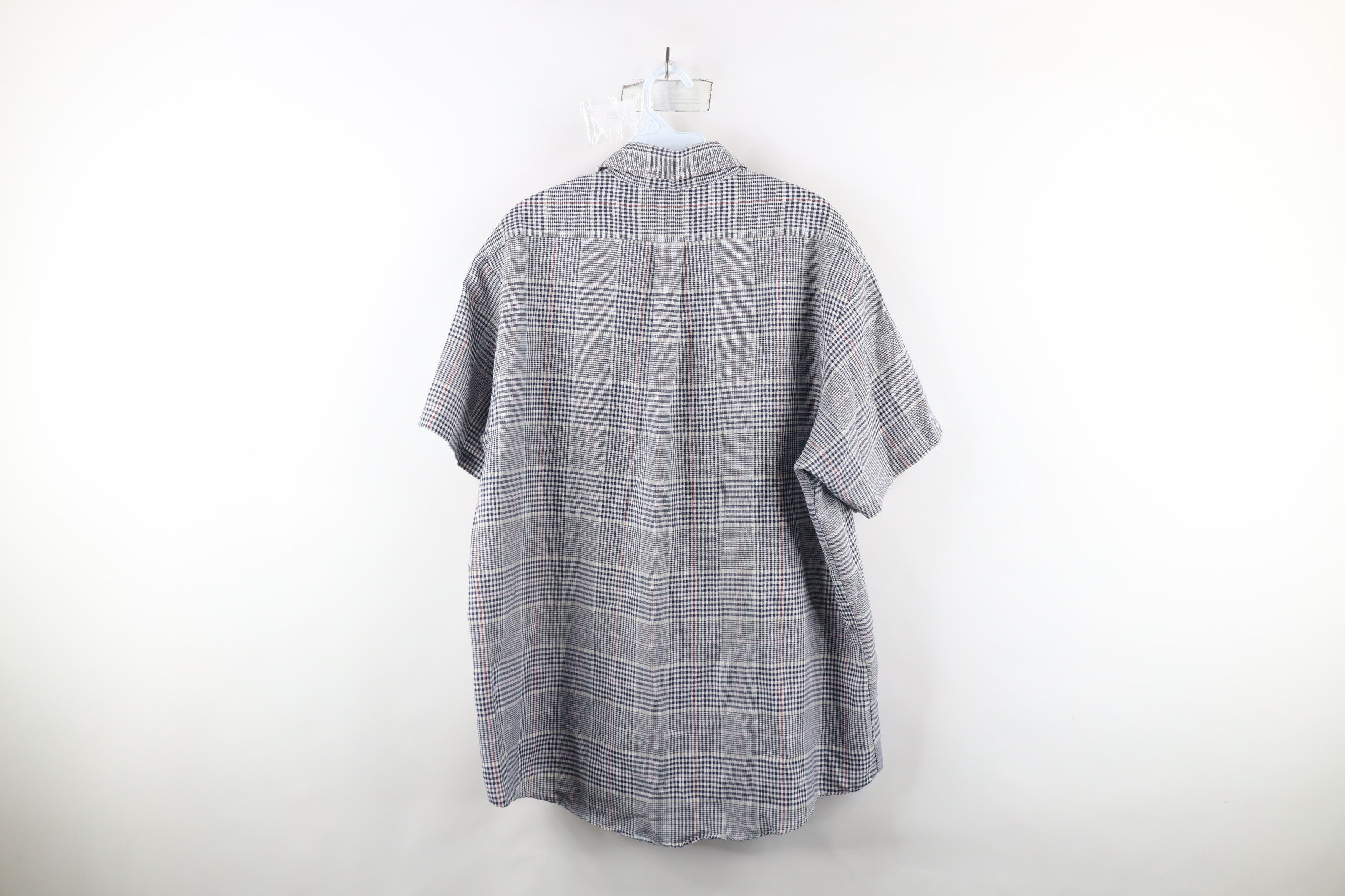 Vintage Vintage 90s Streetwear Plaid Houndstooth Button Shirt USA Size US XL / EU 56 / 4 - 10 Thumbnail