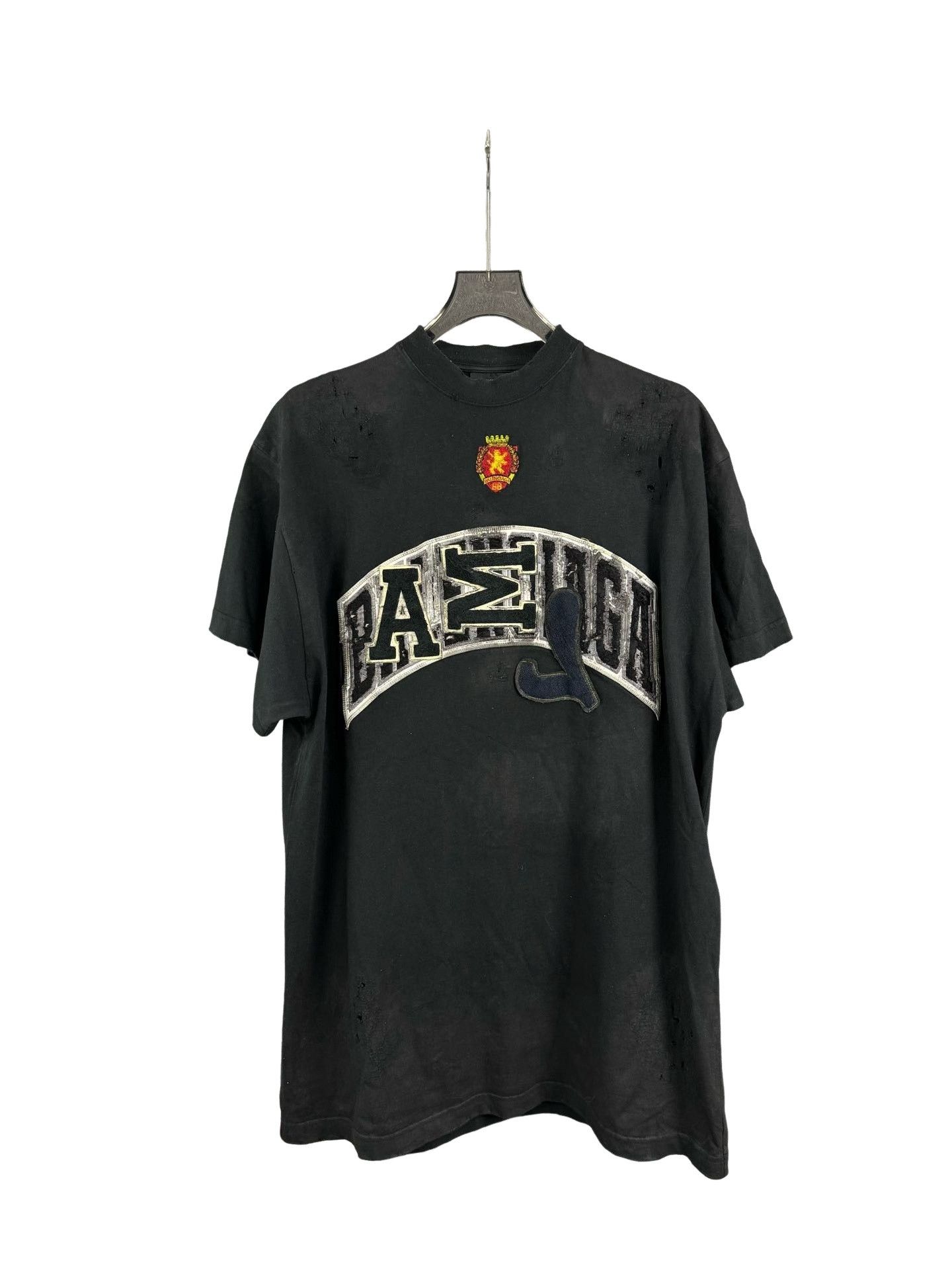 Balenciaga Balenciaga Mud Wash Distressed T-Shirt Size 1 Size US S / EU 44-46 / 1 - 1 Thumbnail