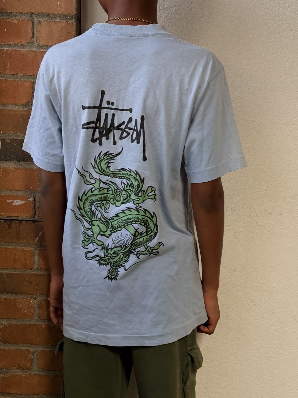 Stussy Baby blue stussy tee Size US M / EU 48-50 / 2 - 2 Thumbnail
