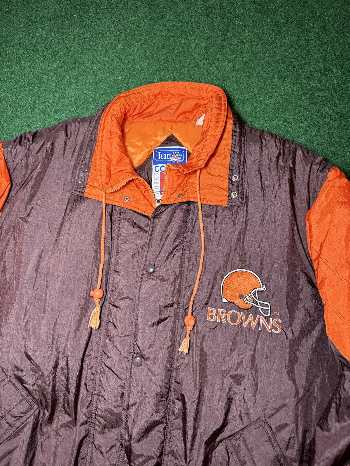 NFL Vtg 90s Cleveland Browns Carl Banks Starter Puffer Jacket Size US XXL / EU 58 / 5 - 2 Thumbnail