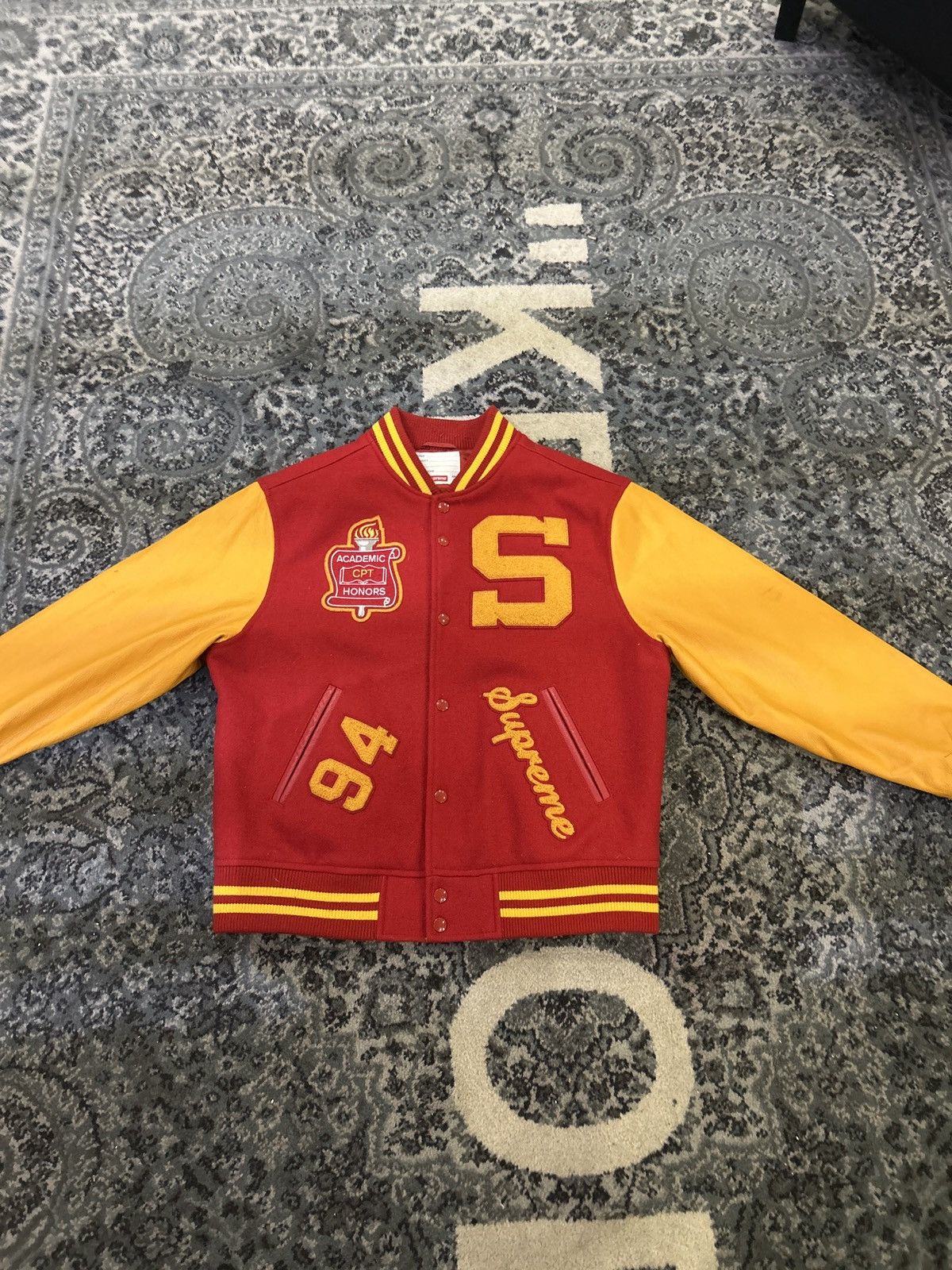 Supreme Supreme FW19 Cheerleader Varsity Jacket Size US M / EU 48-50 / 2 - 2 Thumbnail