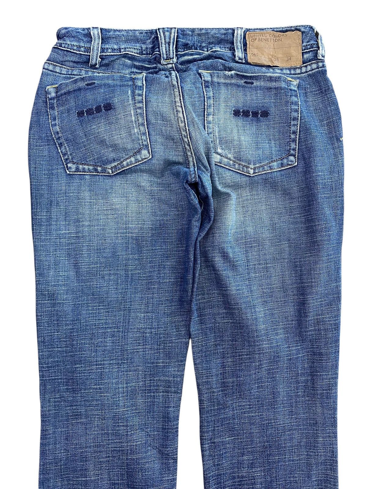 United Colors Of Benetton United Colors Of Beneton Faded Wash Style Flare Jeans Size US 30 / EU 46 - 4 Thumbnail