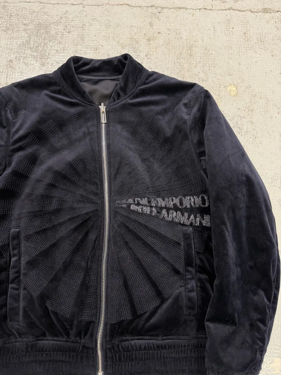 Emporio Armani SS2018 Emporio Armani Navy Lights Reversible Bomber Jacket Size US M / EU 48-50 / 2 - 17 Thumbnail