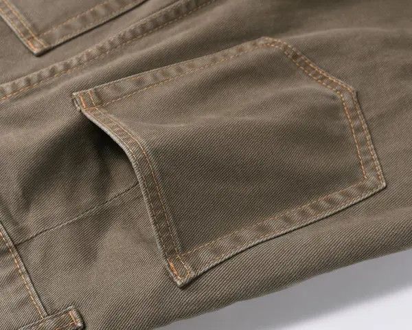 VIBE Men's Japanese street retro washed multi-pocket work jeans Size US 32 / EU 48 - 6 Thumbnail
