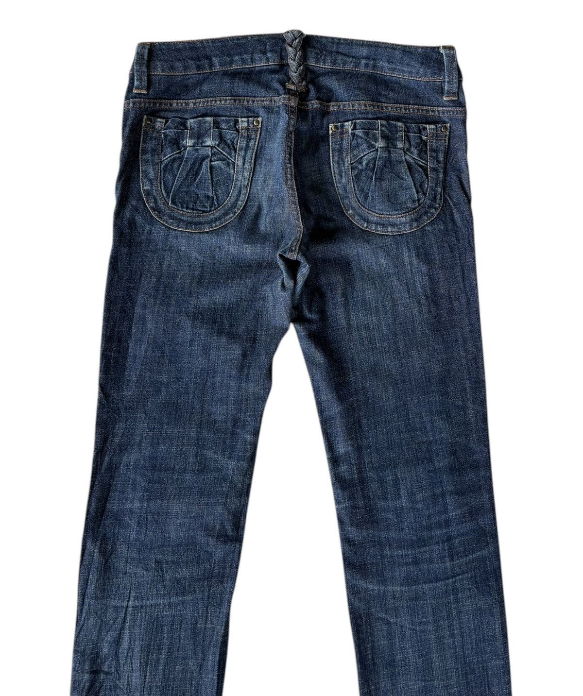 Hysteric Glamour RARE🔥SUPER HAKKA EMBROIDERY BLUE DENIM JEANS Size 30" / US 8 / IT 44 - 4 Thumbnail