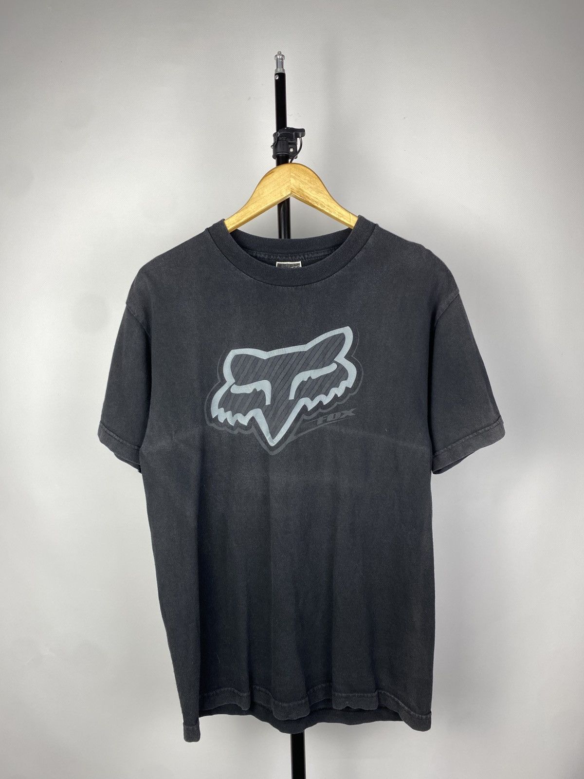 Fox Racing Vintage 90s Faded Racing moto Fox Brand T shirt Size US M / EU 48-50 / 2 - 1 Thumbnail