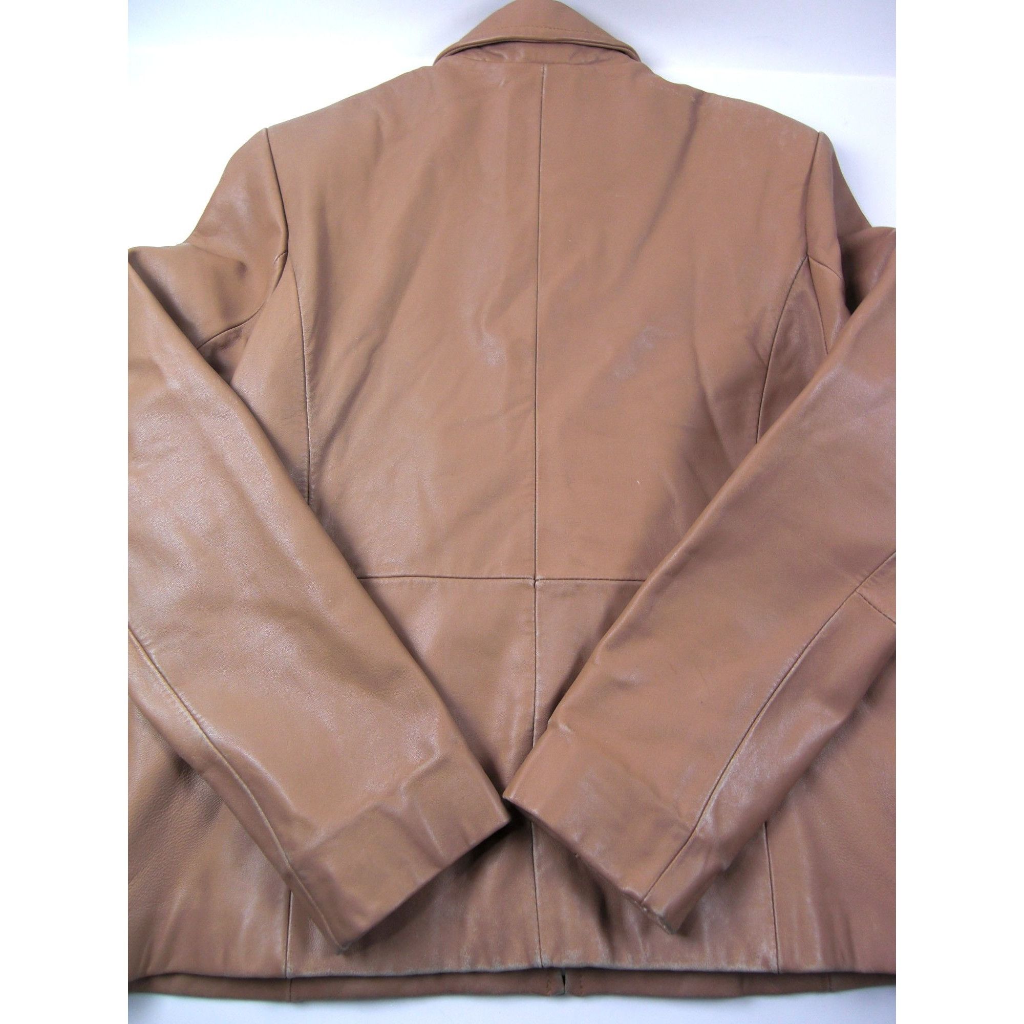 Other Juliet Michelle Women's Soft Lamb Skin L Brown Mustard Leath Size L / US 10 / IT 46 - 5 Thumbnail
