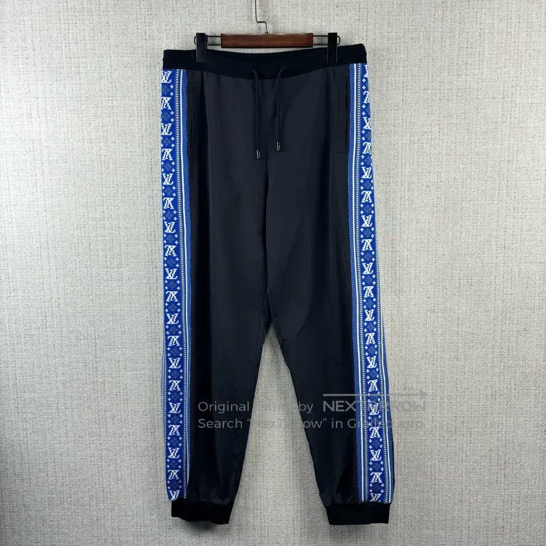 Louis Vuitton size l Fair Isle Blue Stripe Jogger Knit Swea