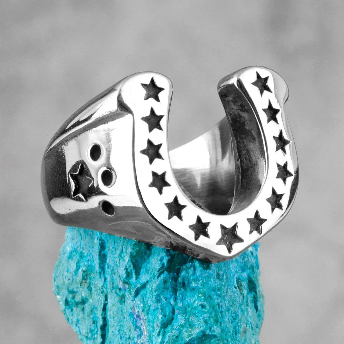 Jewelry U-shaped Star Ring Jewelry Streetwear Fashion Gift Size ONE SIZE - 4 Thumbnail