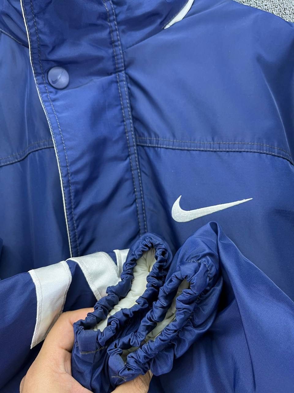 Nike × Vintage Vintage 90s Nike Spellout Jacket Size US L / EU 52-54 / 3 - 12 Thumbnail