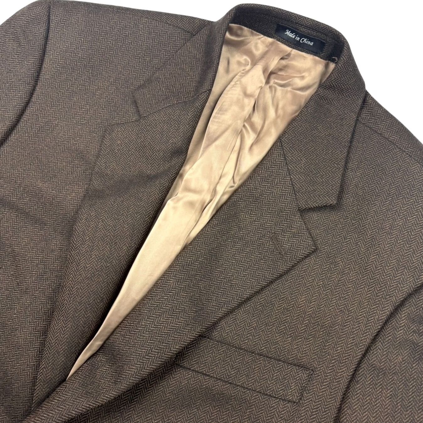 Ralph Lauren Ralph Lauren Blazer Men's Brown Herringbone Wool 2-Button 42R Size 42R - 2 Thumbnail