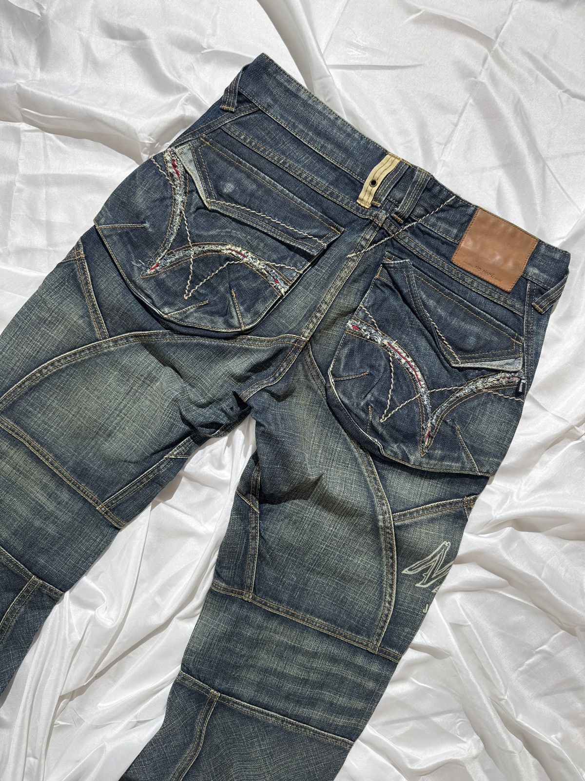 If Six Was Nine Japanese Style Y2K Punk Vintage Avant Garde Washed Jeans Size US 31 - 8 Thumbnail