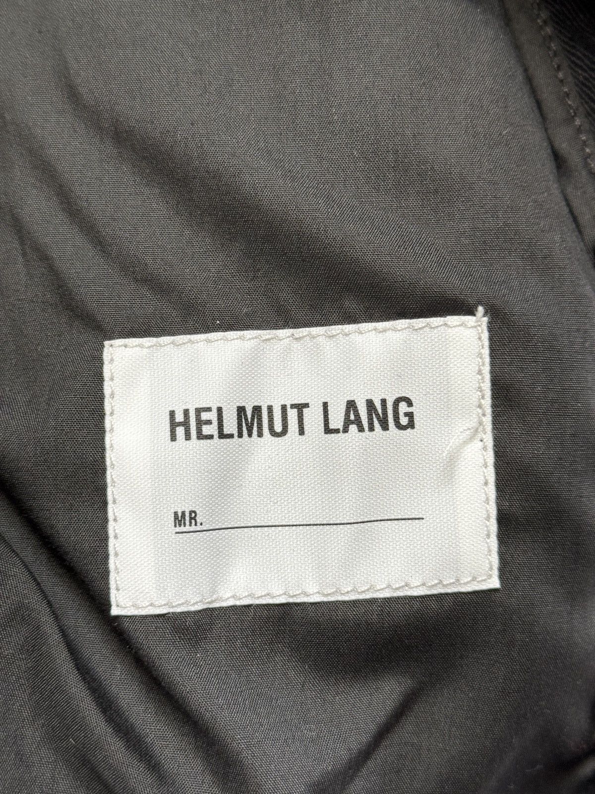 Helmut Lang Helmut Lang Waxed Cotton Black Asymmetrical Jacket Large Size US L / EU 52-54 / 3 - 10 Thumbnail
