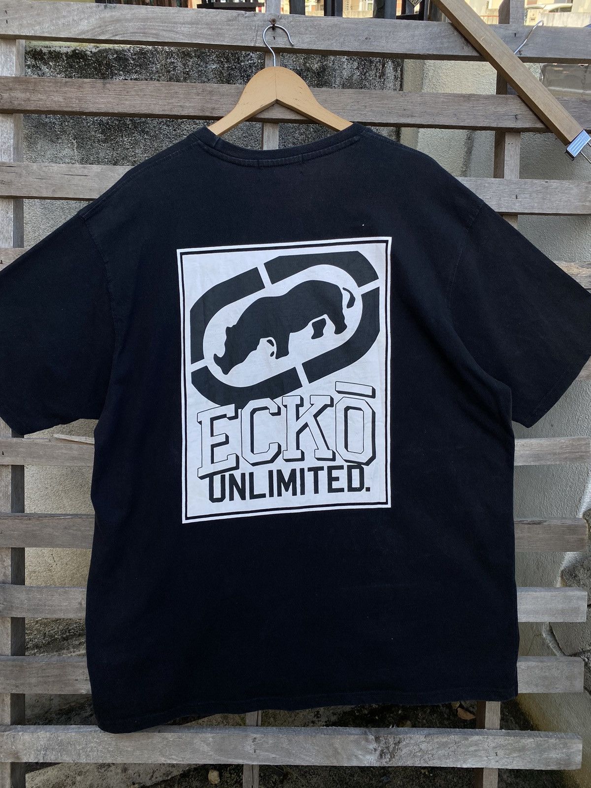 Ecko Unltd. 🔥 Very Rare 🔥 Vintage Y2K Ecko Unltd Big Logo Tshirt Size US XXL / EU 58 / 5 - 6 Thumbnail
