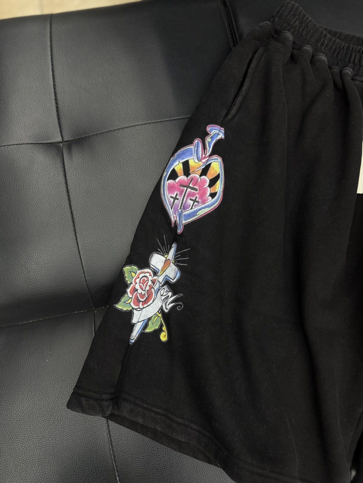 Other We Are Righteous Black Cotton Shorts Size XL (NEW) Size US 34 / EU 50 - 5 Thumbnail
