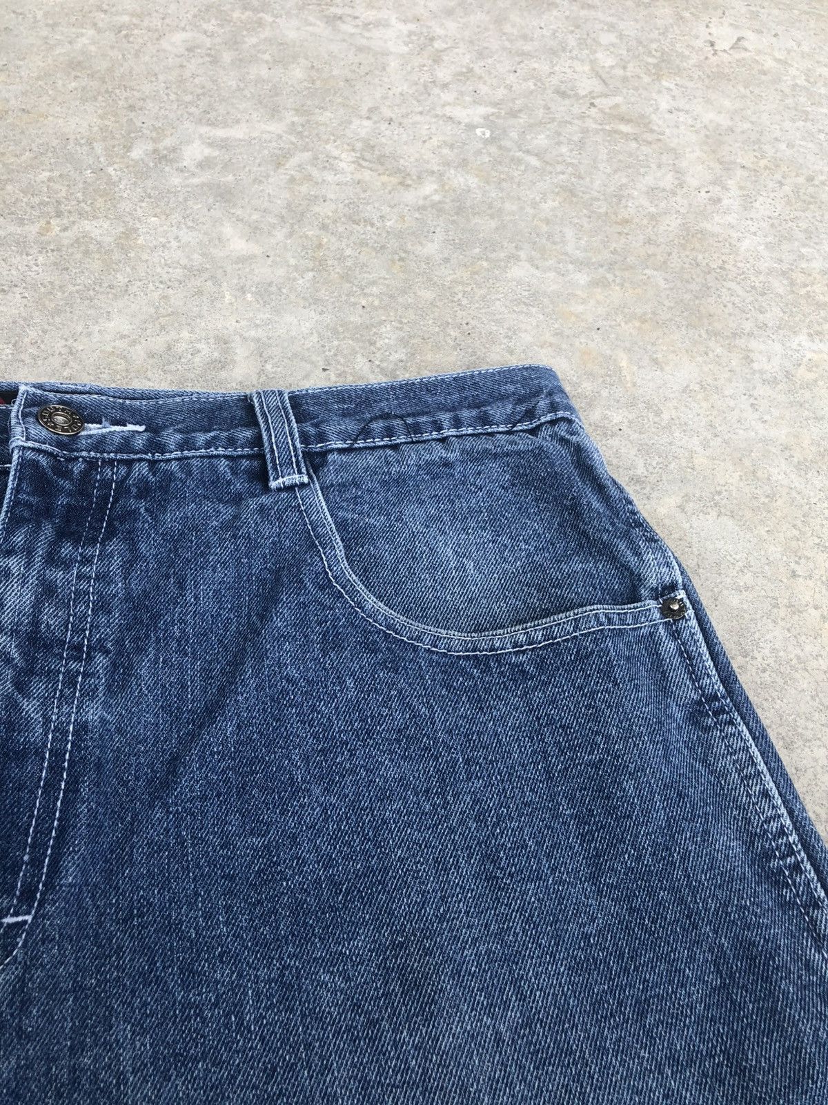 Southpole Vintage Southpole Baggy Carpenter Embroidered Jeans Size US 35 - 13 Thumbnail