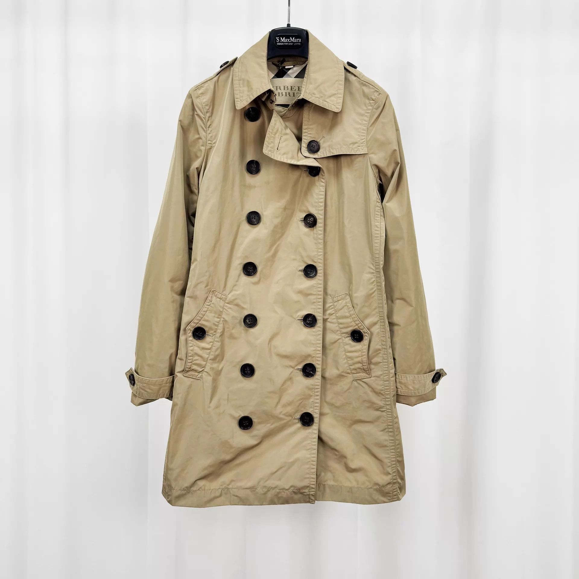 Burberry Burberry DB Check Lined Trench UK8 98 New Beltless Size S / US 4 / IT 40 - 1 Thumbnail