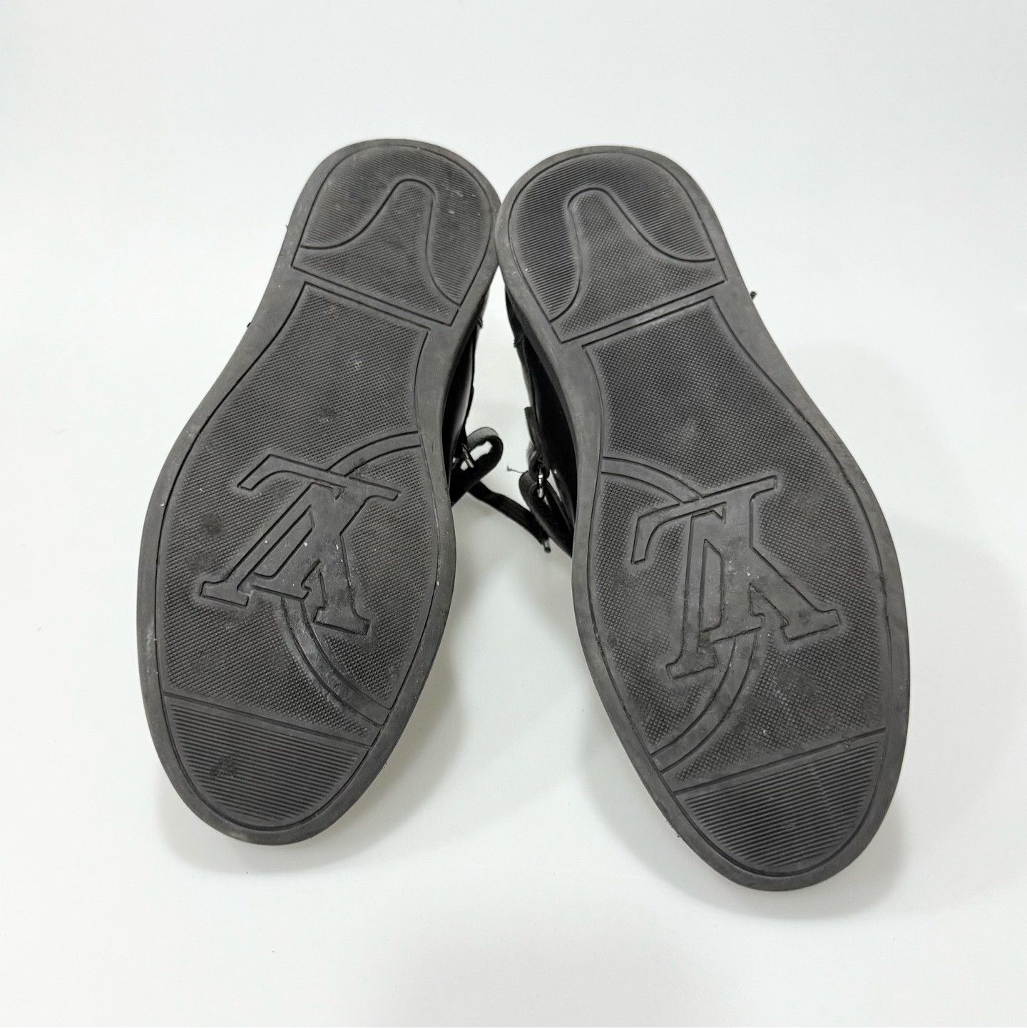 Louis Vuitton LV Black Monogram Velcro Sneakers Size US 6 / EU 39 - 6 Thumbnail