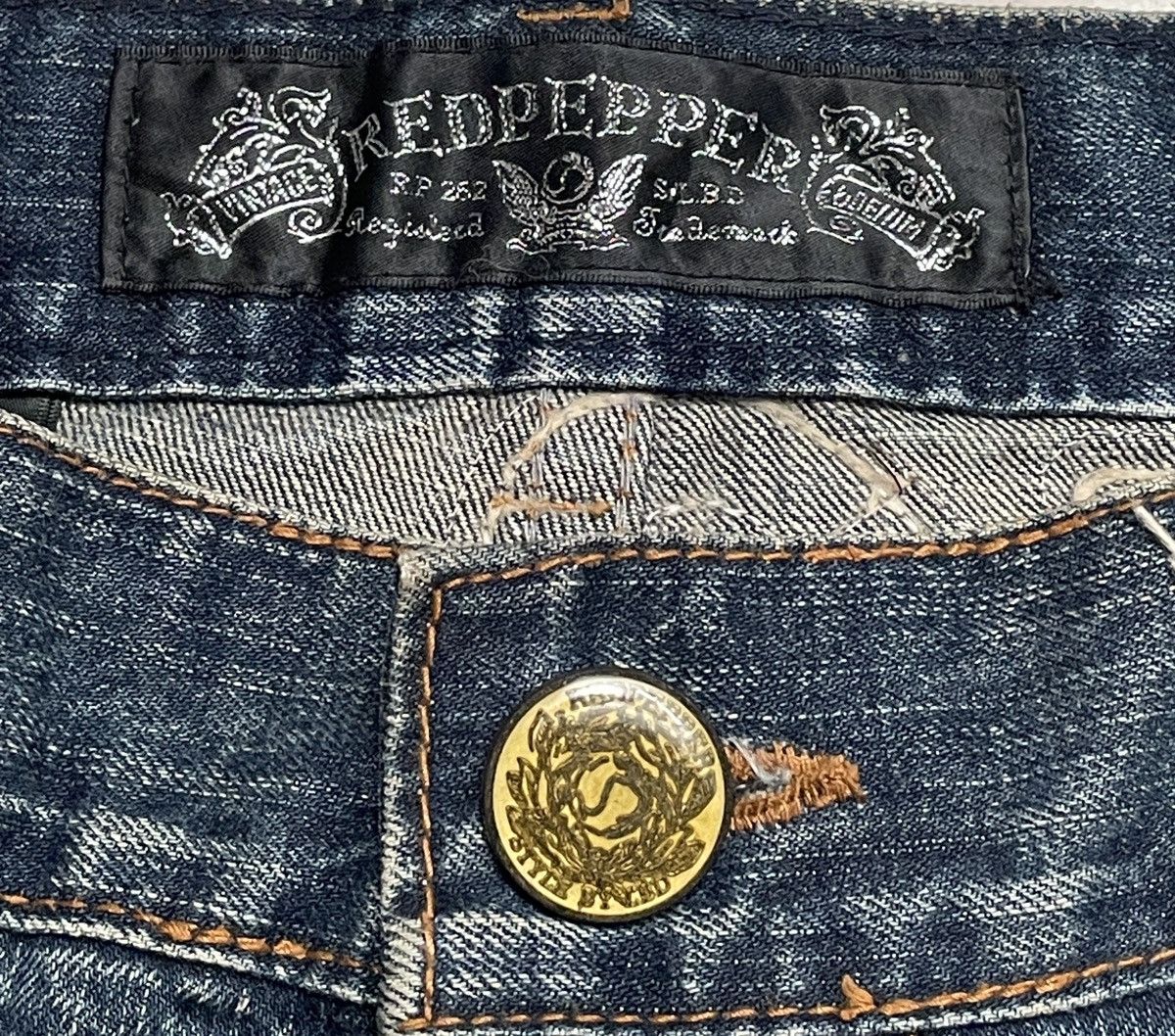 If Six Was Nine × Japanese Brand × Vintage Rare Design Vintageq Japanese Brand Red Pepper Jeans 1990s Size US 34 / EU 50 - 7 Thumbnail