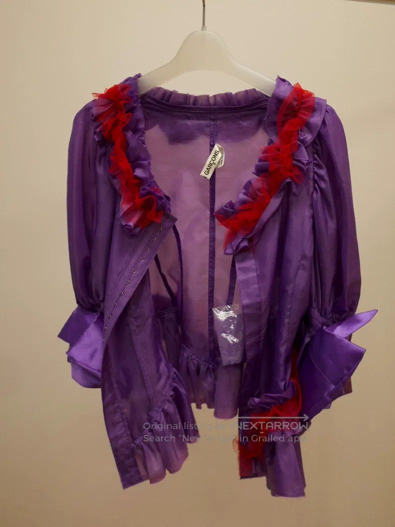 Comme des Garcons Comme Des Garcons Sleeve lace ruffled tulle conversion jac Size XS / US 0-2 / IT 36-38 - 2 Thumbnail
