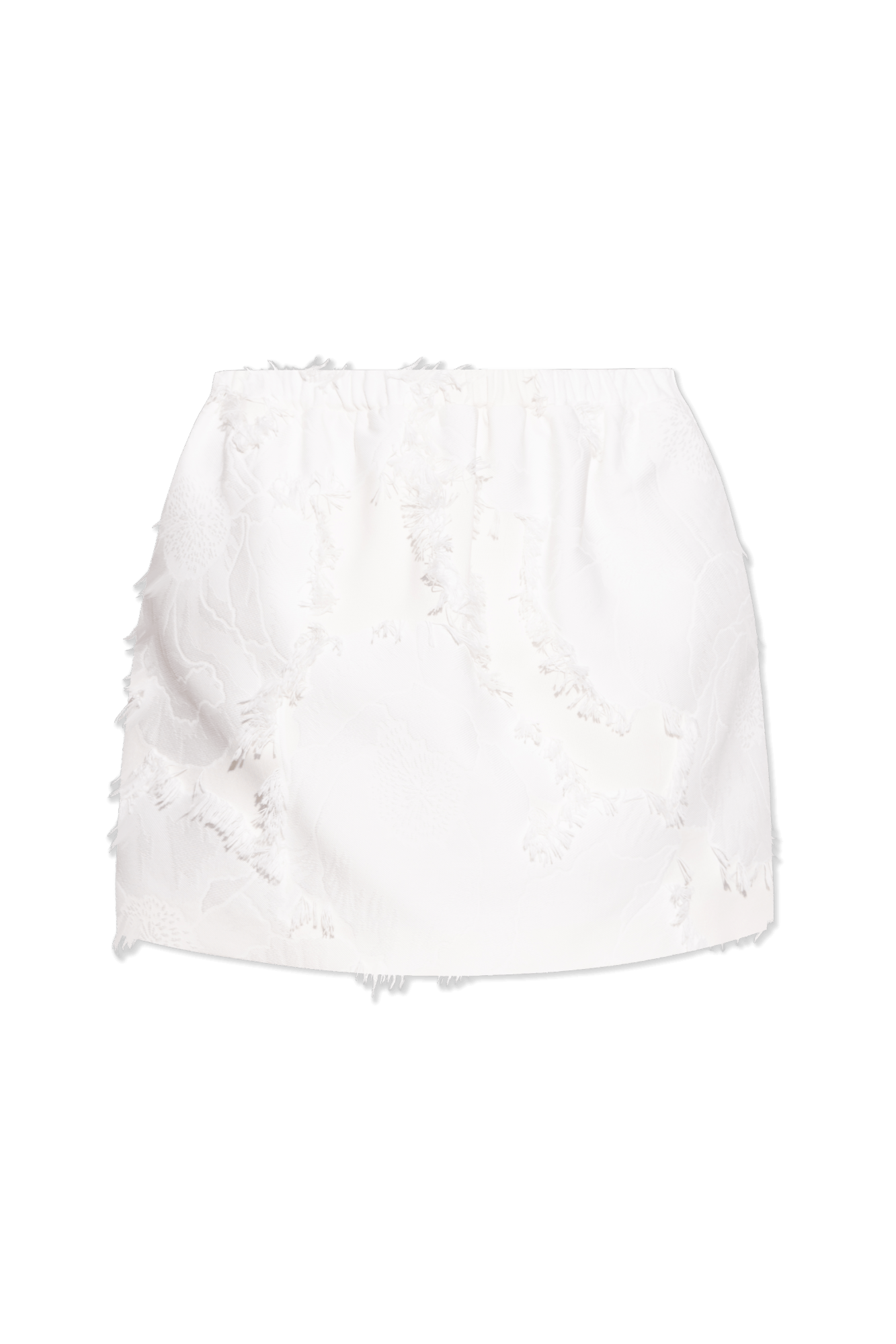 Gucci o1B3y1r0526 Wool Blend Fil Coupe Mini Skirt in White Size 28" / US 6 / IT 42 - 1 Thumbnail