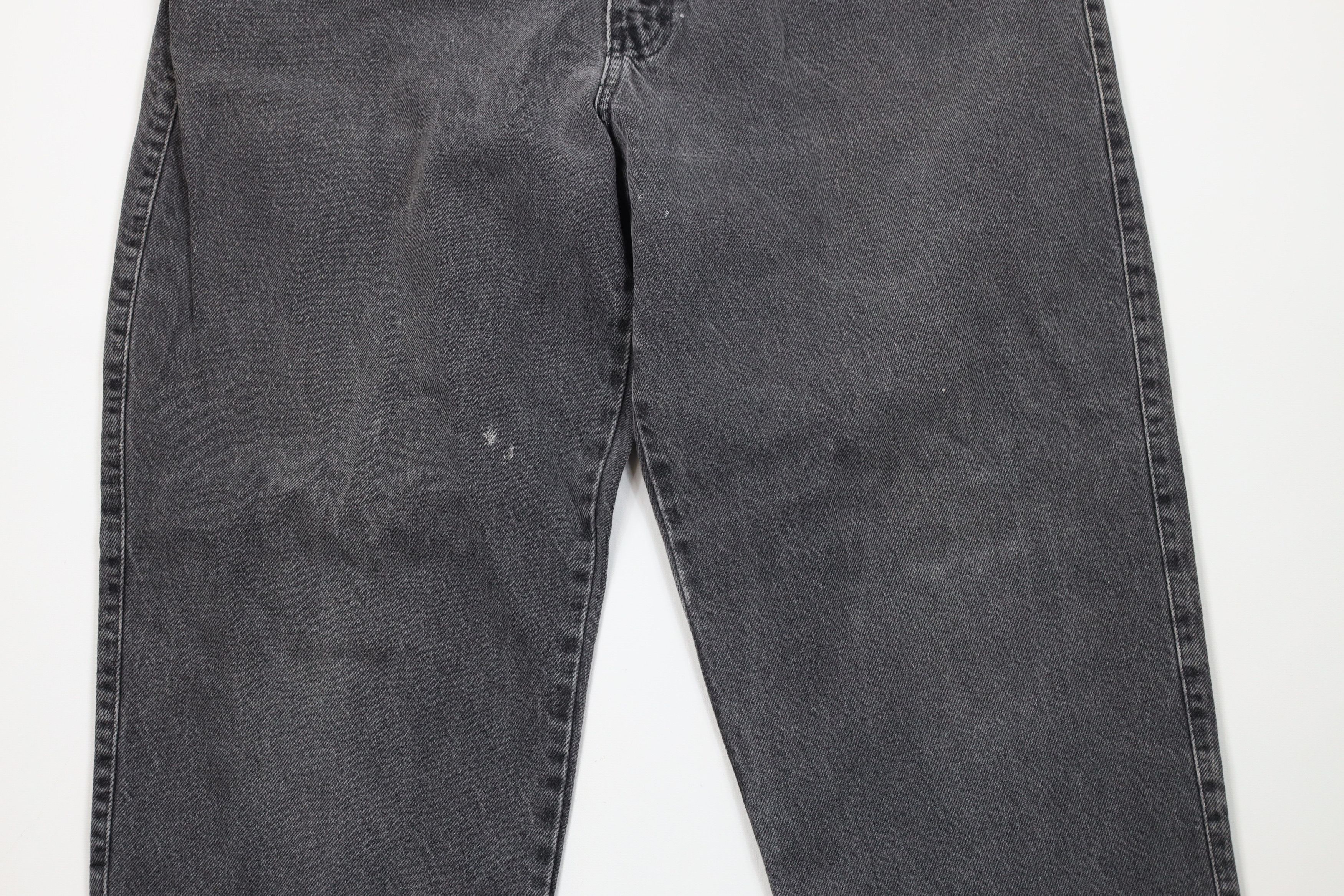 Vintage Vintage 90s IOU Relaxed Fit Tapered Leg Denim Jeans Black Size US 38 / EU 54 - 3 Thumbnail