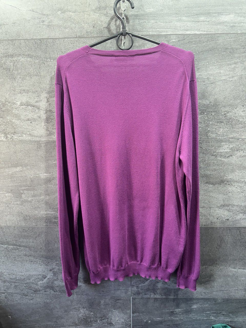 Prada Prada Merino Cotton Wool Purple Sweater Size US L / EU 52-54 / 3 - 4 Thumbnail