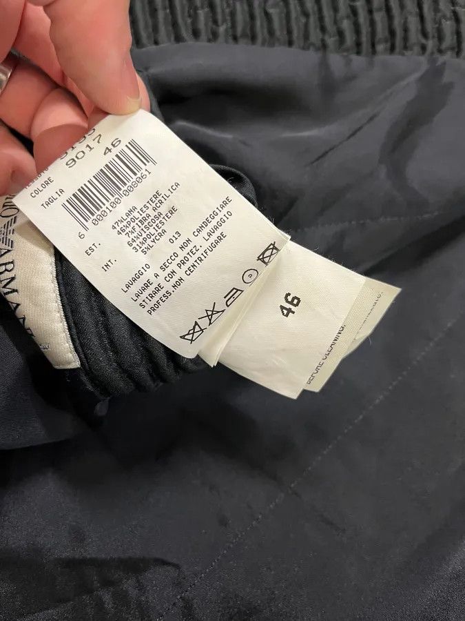 Emporio Armani AW2002 Emporio Armani Pleated Cropped Asymmetrical Black Jacket Size US S / EU 44-46 / 1 - 12 Thumbnail