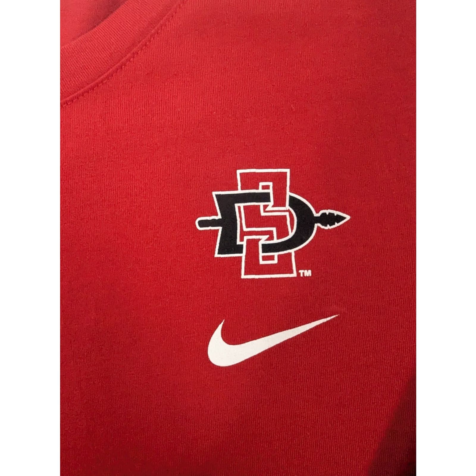 Nike VINTAGE Nike Aztecs San Diego University Women's Tailgate Long Sleeve Red Top 2XL Shirt Womens Size XXL / US 16-18 / IT 52-54 - 4 Thumbnail