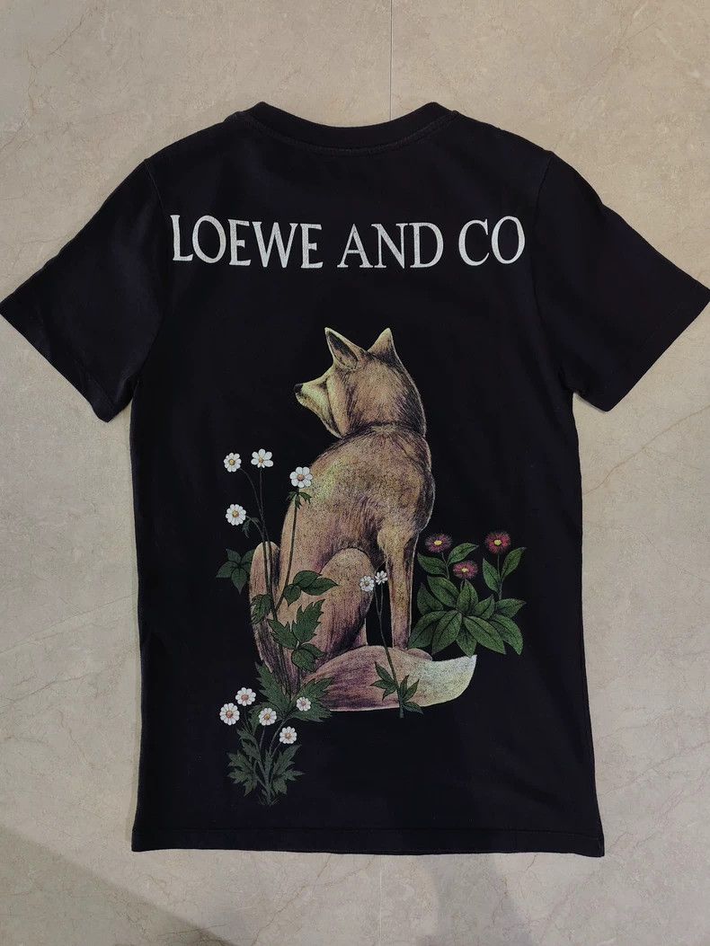 Loewe Black Graphic Short Sleeve T-shirt - dmc
