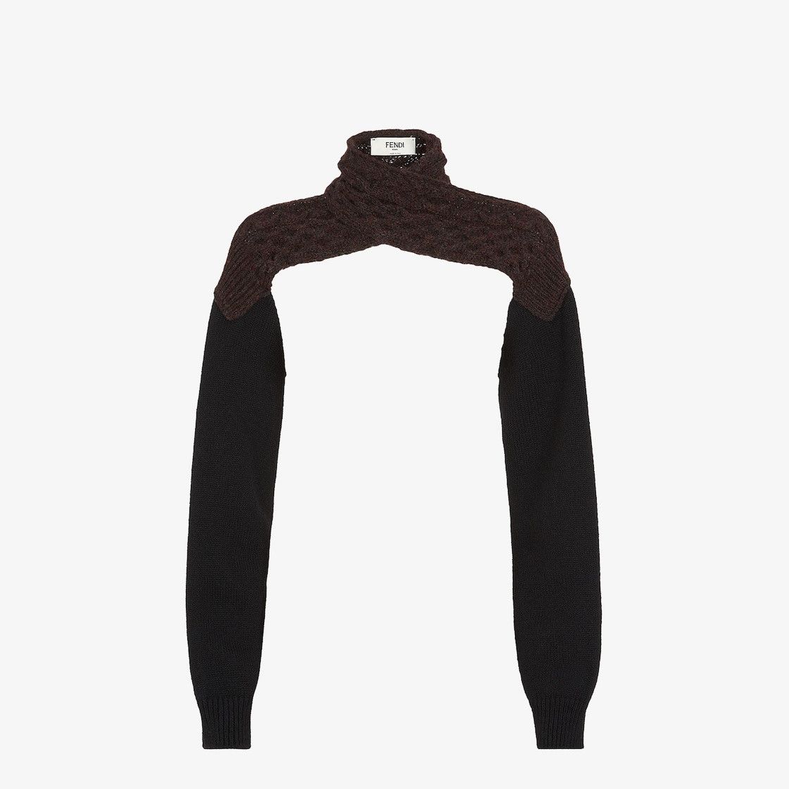 Fendi o1s1wg110326 Shrug in Brown/Black Size M / US 6-8 / IT 42-44 - 1 Thumbnail