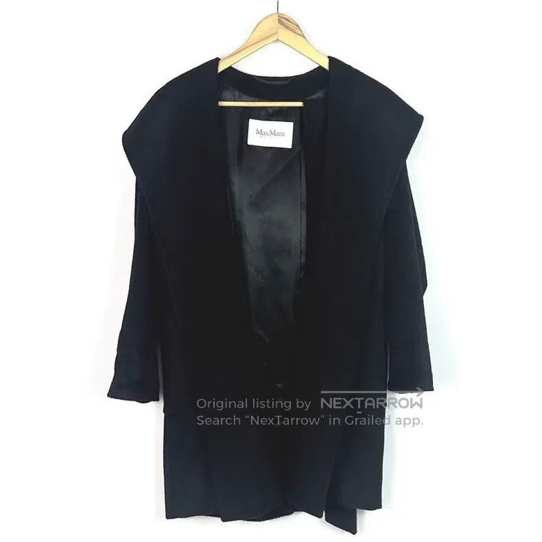 Max Mara Max Mara Black Camel Hair Coat Size XS / US 0-2 / IT 36-38 - 1 Thumbnail