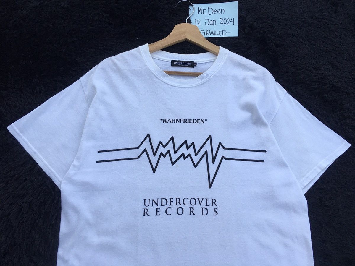Undercover Rare UNDERCOVER Records “WAHNFRIEDEN” Spellout Tshirt Size US L / EU 52-54 / 3 - 8 Thumbnail