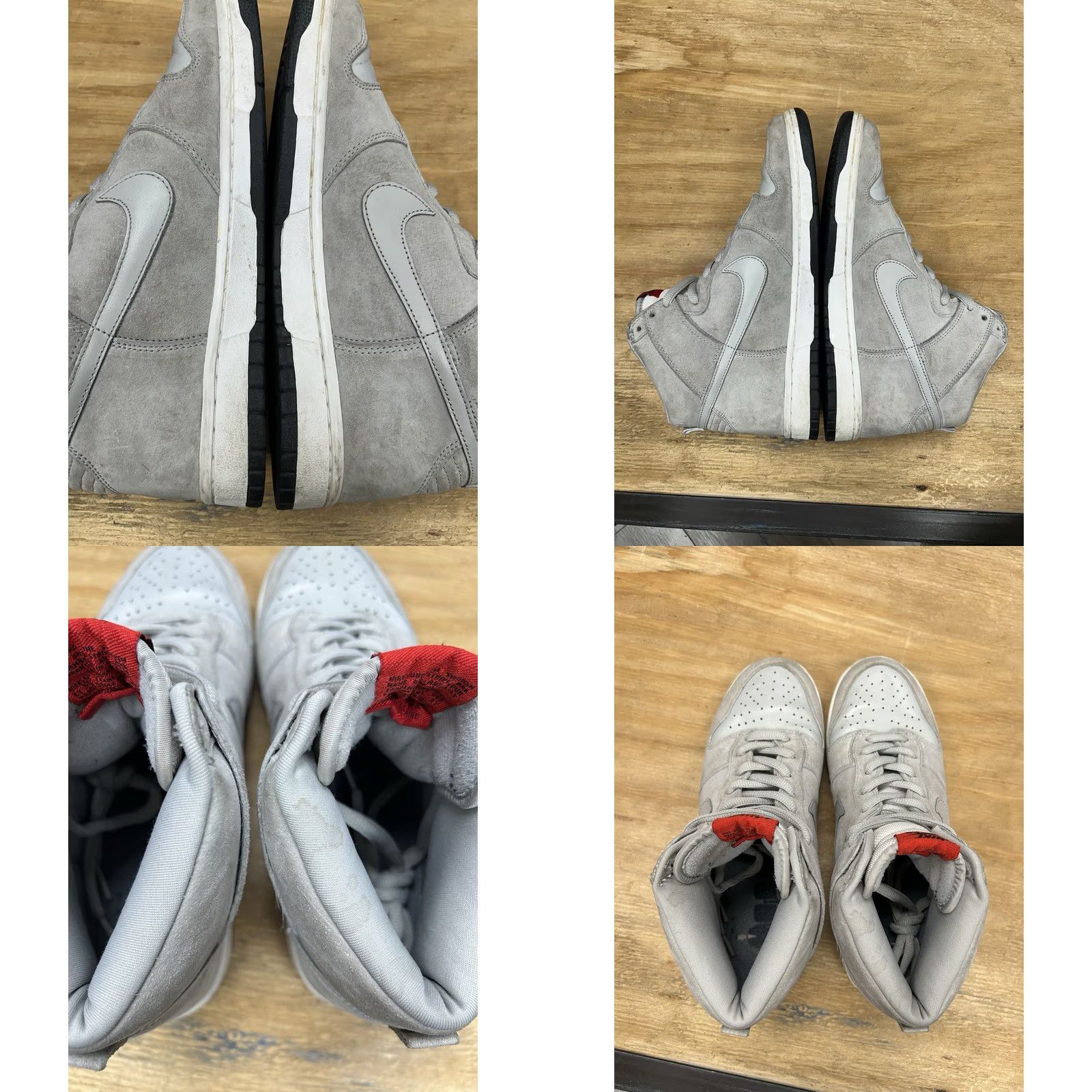 Nike VINTAGE Nike SB Dunk High Pee Wee Herman Size 10 Mens Grey Heather/Grey Heather 2007 Dunks Rare Skate Shoes Size US 9 / EU 42 - 9 Thumbnail