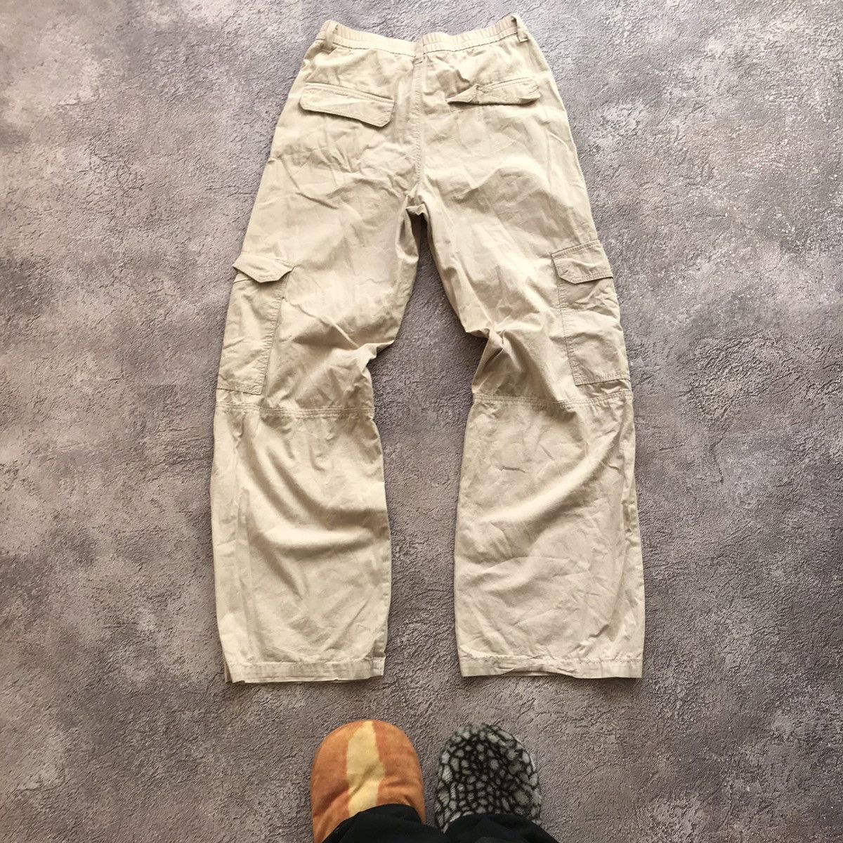 Vintage Vintage Y2K Baggy Cargo Pants Tan Distressed Workwear 28 Size 28" / US 6 / IT 42 - 6 Thumbnail