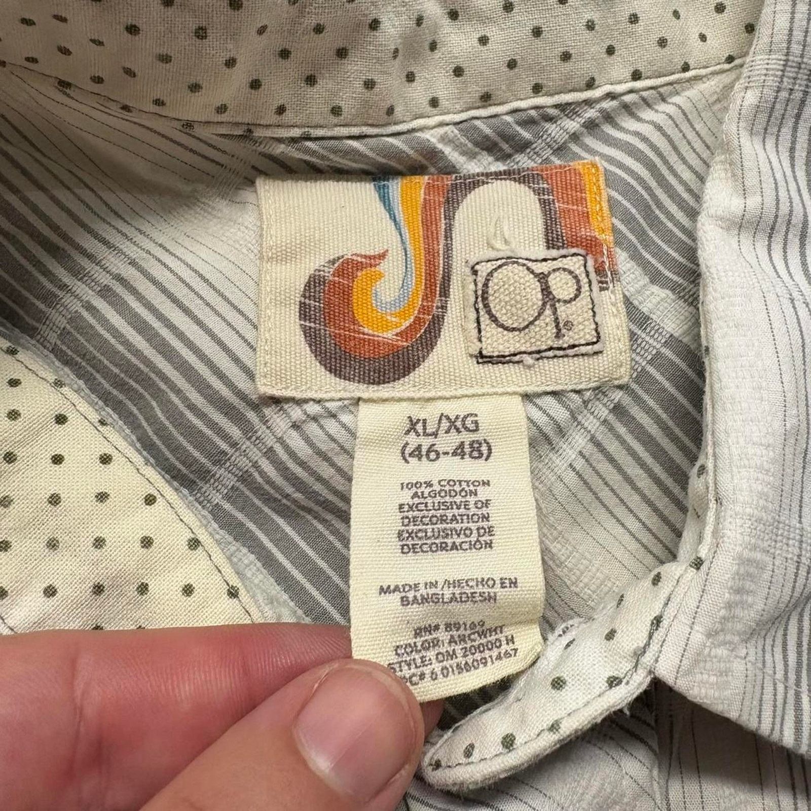 Ocean Pacific × Vintage Crazy Vintage Y2K Ocean Pacific Surf Plaid Button Up Shirt Size US XL / EU 56 / 4 - 5 Thumbnail