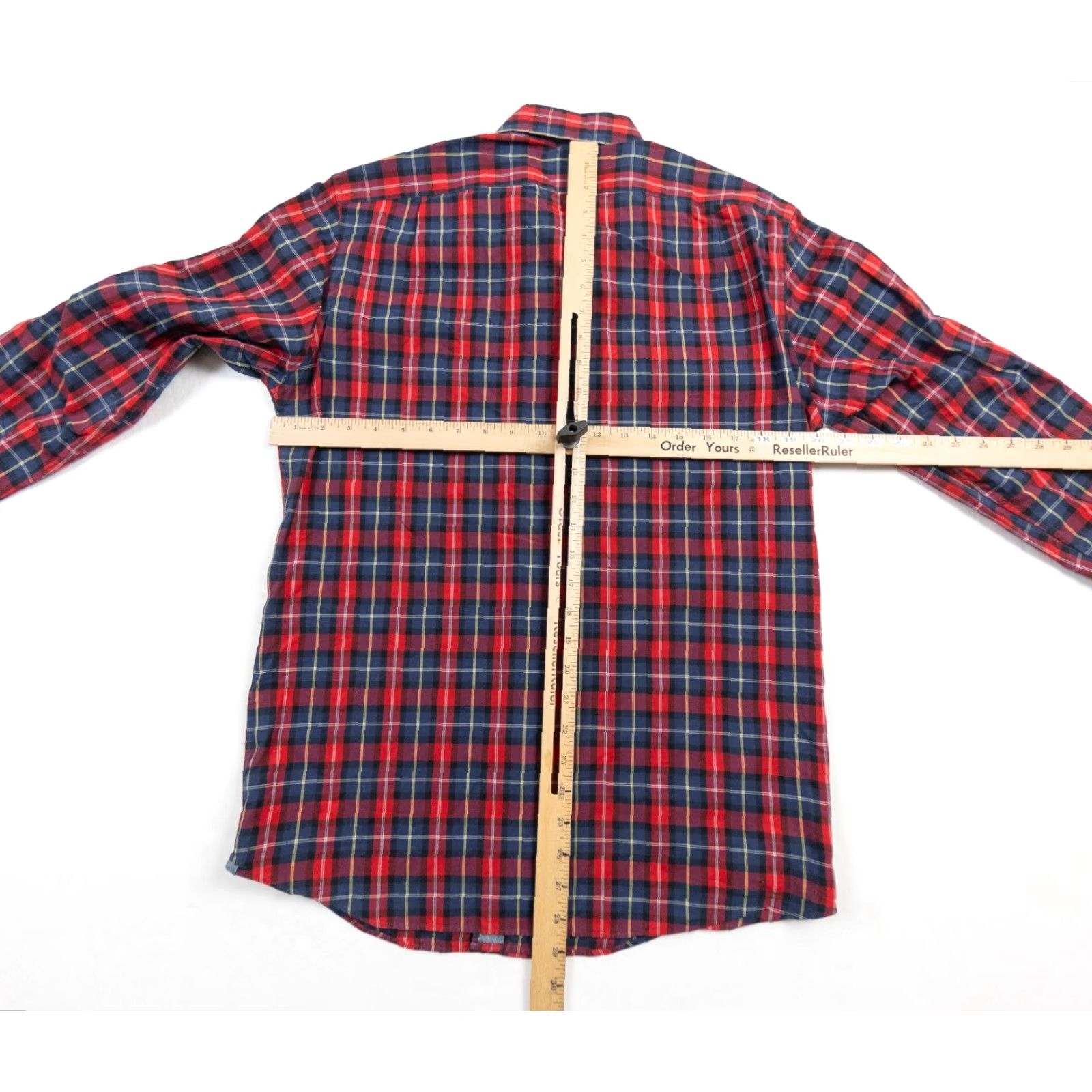 J.Crew J.Crew Men’s Shirt Long Sleeve Button-Up Slim Fit Plaid Red Blue 2 Ply Cotton M Multicolor Casual Formal Workwear Mens Size US M / EU 48-50 / 2 - 6 Thumbnail