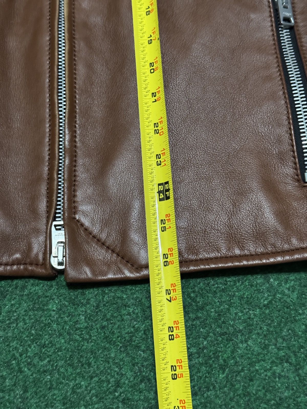 Coach Coach Lambs Leather Brown Racer Moto Brown 48 Medium Jacket Size US M / EU 48-50 / 2 - 8 Thumbnail