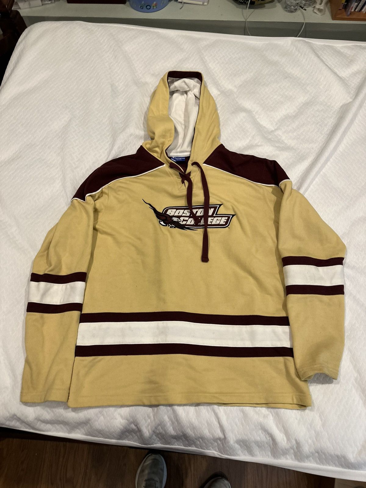 Champion Boston College Champion Vintage Hoodie Size US L / EU 52-54 / 3 - 1 Thumbnail
