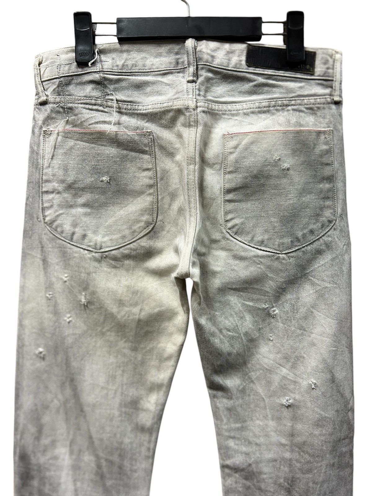 Japanese Brand × KURO × Vintage Vintage Kuro ‘Graphite’ Rare White Fade Selvedge Jeans Size US 31 - 10 Thumbnail