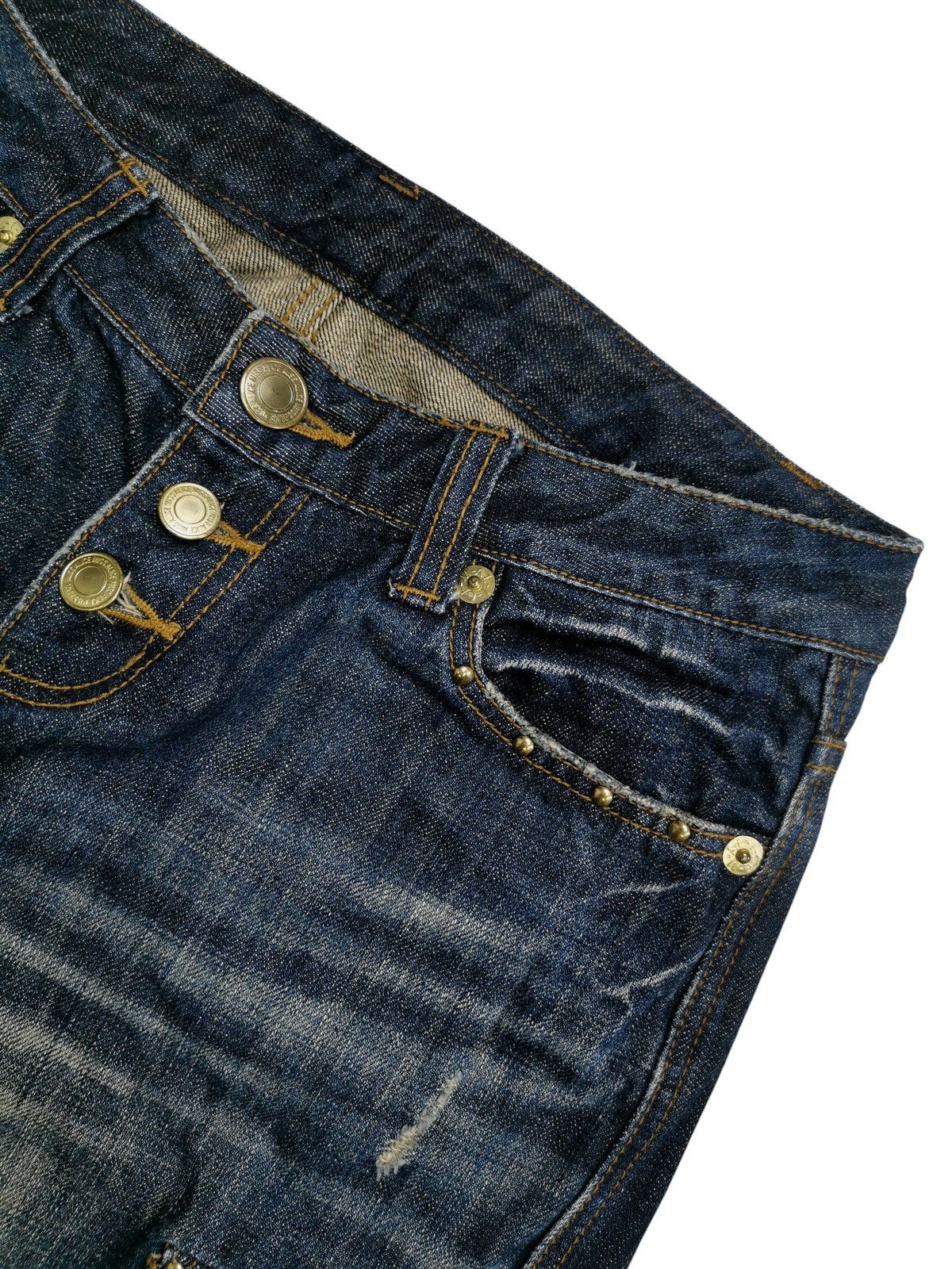 Hysteric Glamour Size 29x31.5 Miss Alice Cargo Bondage Studded Pocket Jeans Size 29" - 7 Thumbnail